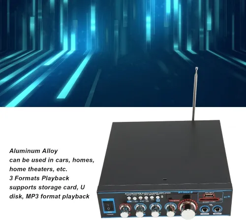 BT-309A Amplificateur de Puissance Domestique, 400W X 2 Mini Amplificateur Audio Bluetooth 