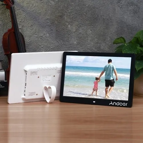 Andoer Cadre 13" Photo Numérique Multifonctionnels HD Slim lecteur de film MP3 MP4