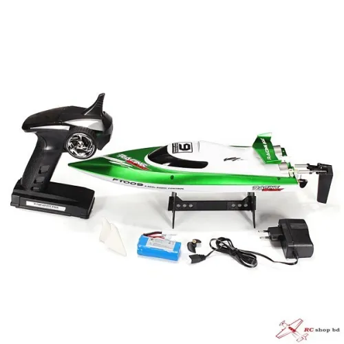 Feilun FT009 Bateau RC de course à grande vitesse avec télécommande électrique 35KMH  - Vert
