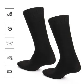 Taruor Chaussettes chauffantes électriques alimentées par usb et pile pour temps froid