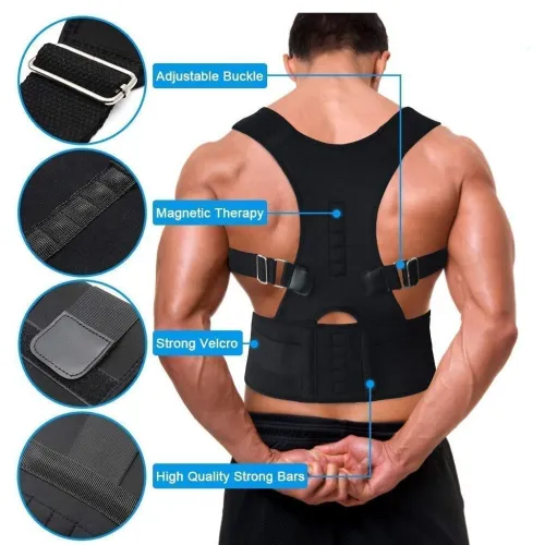 Ceinture Dorsale Réglable Pour Corriger le Dos Orthèse Maintien de Posture PEALDOOTORS 