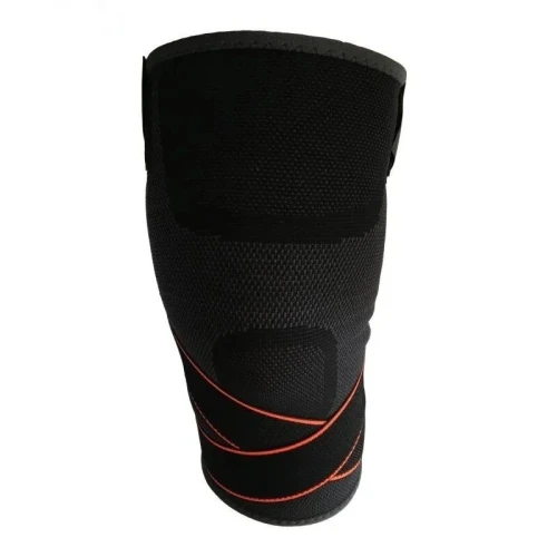 Genouillère de Compression en Gel Supports Latéraux Support de Genou-Noir