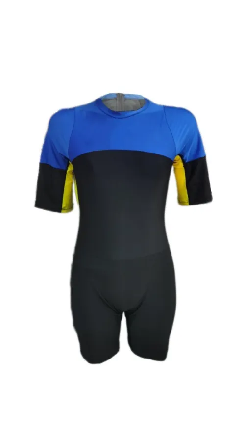Maillot de Natation Femme Combinaison Demi Manches 