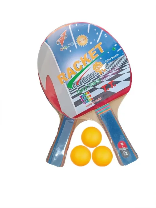 Ensemble De Ping-Pong -02 Raquettes-3 Balles
