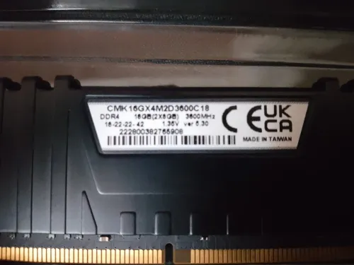 Ram 3600hz corsair Vengeance haut performance