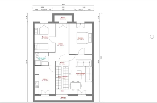 Location Appartement F3 Tizi Ouzou Draa ben khedda