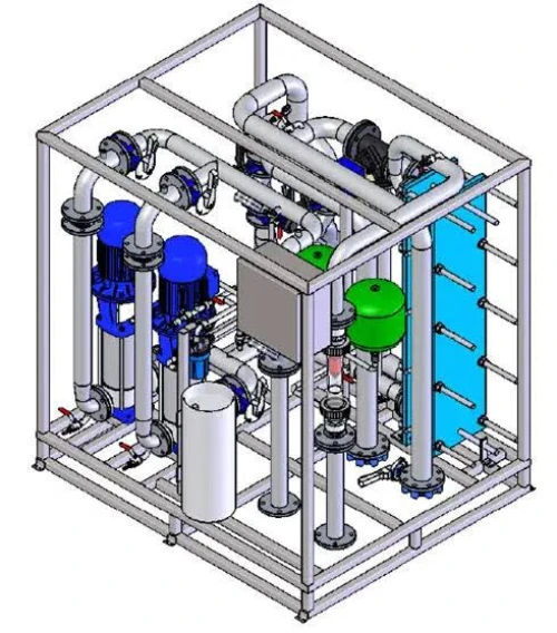 Conception fabrication et installation de locaux techniques pour la distribution des fluides.