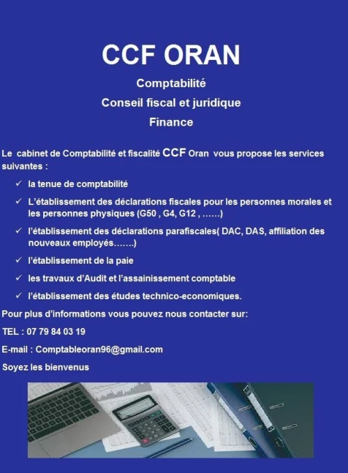 Comptabilité et fiscalité et finance