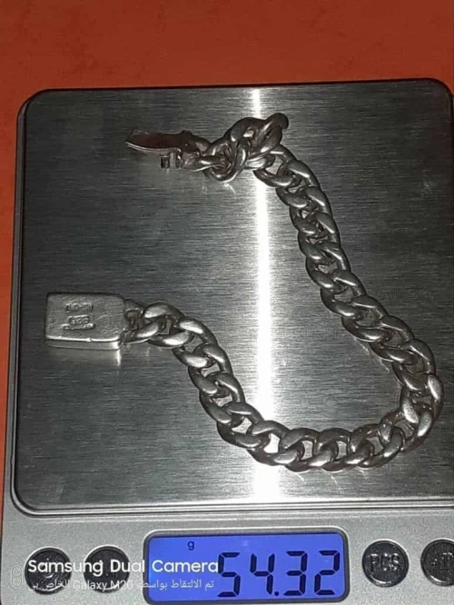 Gourmette argent homme mexico 54 gramme