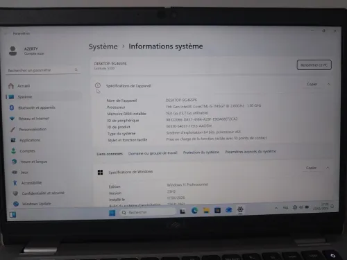 Dell Latitude tactile 5320 i5 11 gen,1145G7  16GB 256GB SSD NVMe 13.3" FULL HD IPS