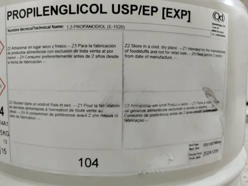 Mono propylene glycol disponible 