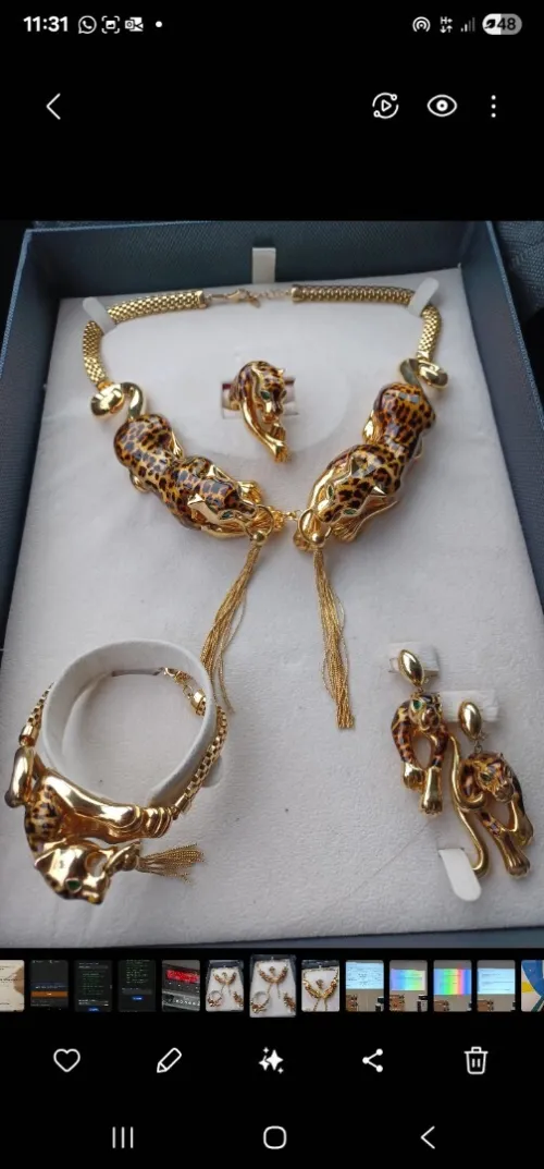 Parrure or 18 carats 