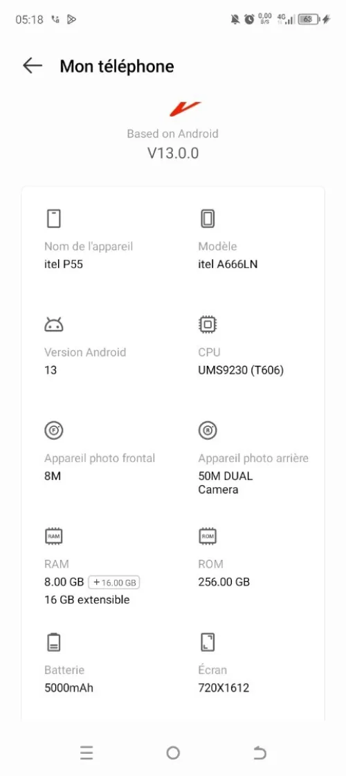 Itel P55