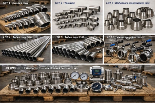 Coudes inox 304 / 316L (grand volume)