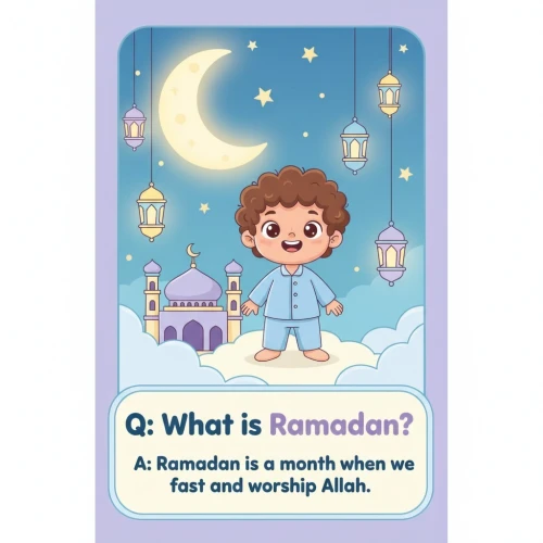 السؤال والجواب للأطفال في شهر رمضان .