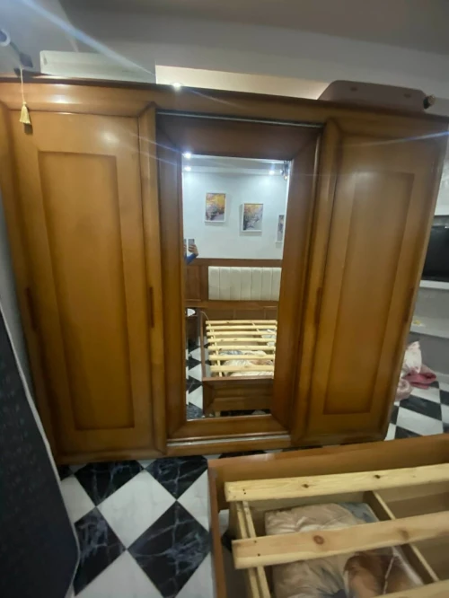 Chambre à coucher bois hêtre