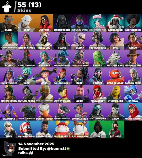 Compte Epic Games + Skins Fortnite Exclusifs + Bibliothèque de Jeux Premium