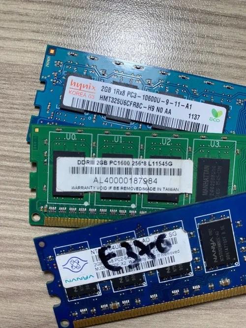 RAM DDR3 3*2GB Hynix + Nanya(HP) + China