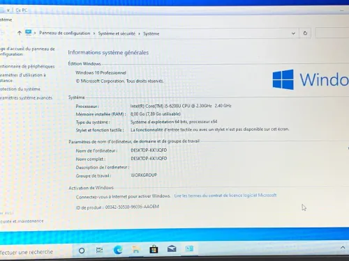 LENOVO THINKPAD E560 / I5 6EME / 8G / 256 SSD /15.6 FHD