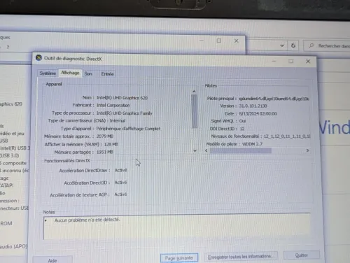 HP PROBOOK 650 G4 /I3 8EME /4G /128 SSD /15.6 +GRAVEUR DVD