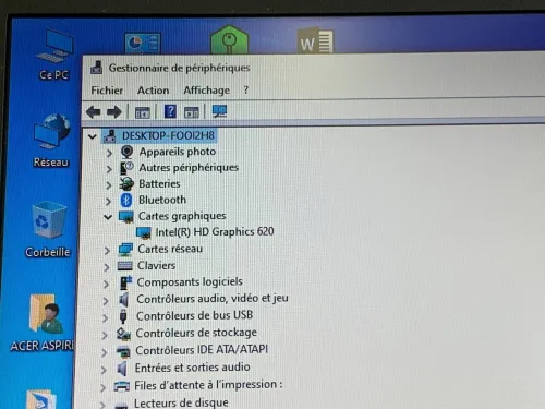ACER ASPIRE A515 / I3 7 EME / 8G / 256 SSD /15.6 FHD