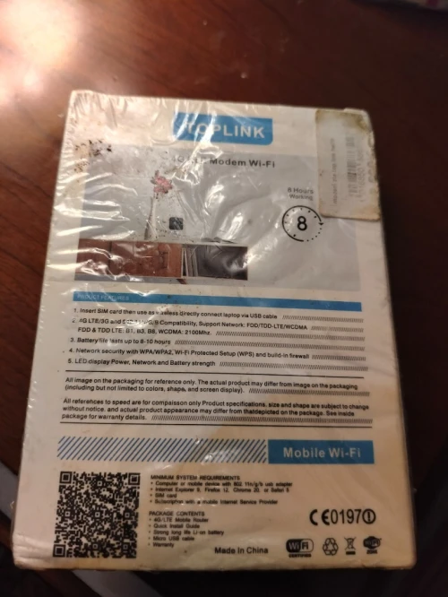 Vend Modem 4G Wifi Toplink etat neuf