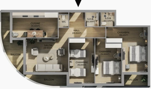 Vente Appartement F3 Oran Oran