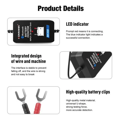 Testeur smart de batterie konnewei 