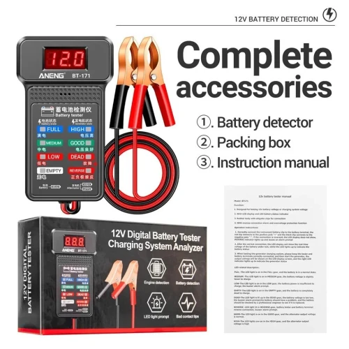 Testeur de batterie automobile 12V