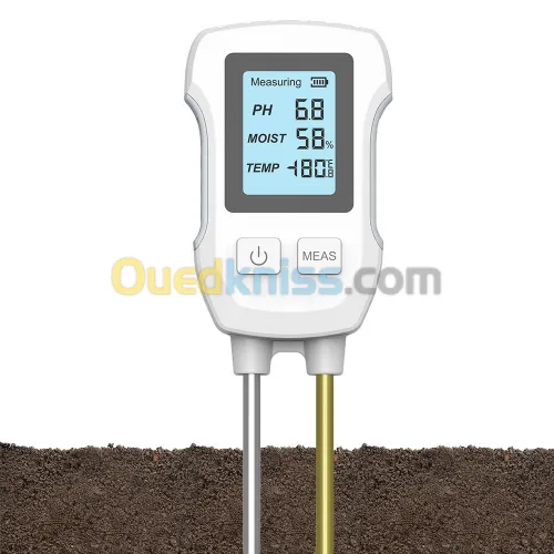 Testeur Ph sol numérique 3en1
