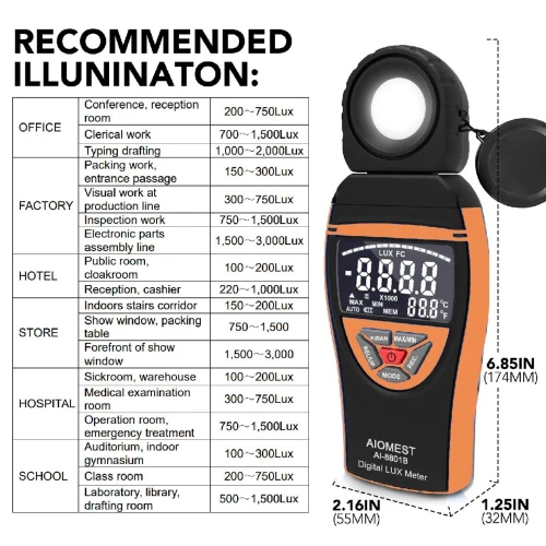 Luxmètre Professionnel 