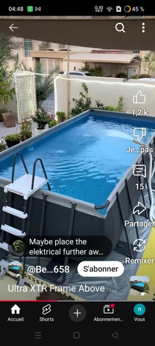 Piscine intex 5.5m