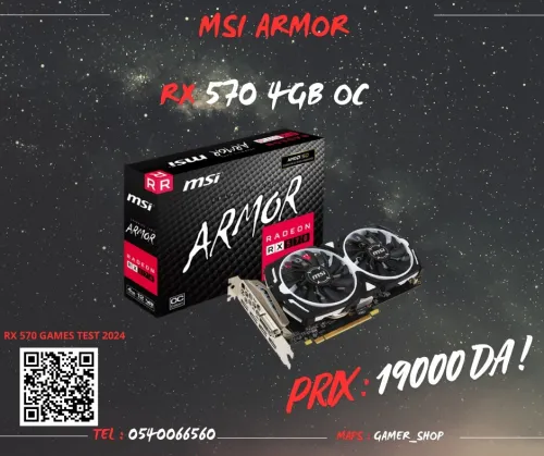 MSI ARMOR RX 570 4GB OC 