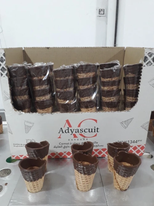 Cornet de glace ou base de biscuit 