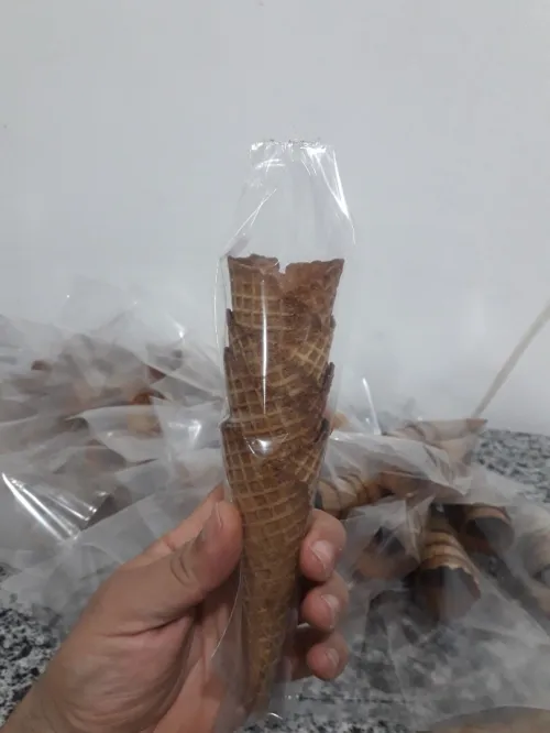 Cornet de glace ou base de biscuit 
