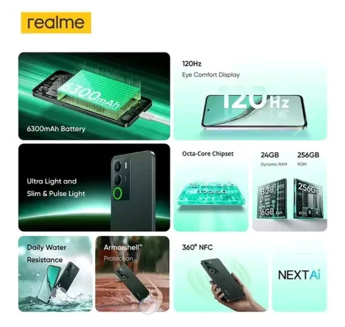 Realme P3 lait
