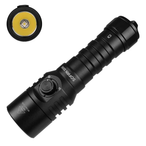 Lampe Torche SOFIRN SD06 - 3200 Lumen Chasse Sous Marine Plongée (Rechargeable)
