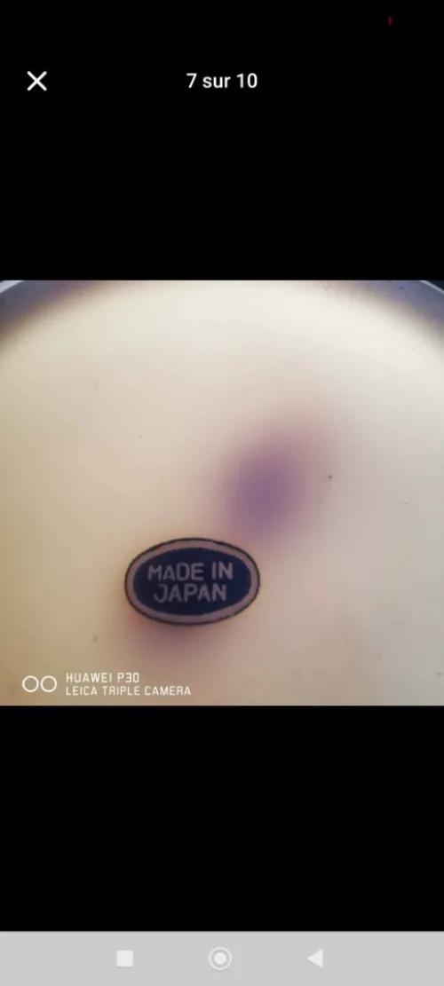 Service de porcelaine japonais pièce rare geicha