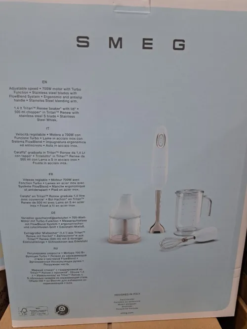 PETRIN SMEG BOUILLOIRE GRILL PAIN BLENDER PRESSE AGRUME KIT MIXEUR
