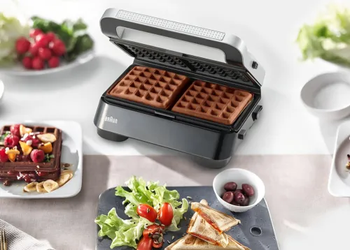 GAUFRIER BRAUN SNACKMARKER 5 2IN1 800WATT 