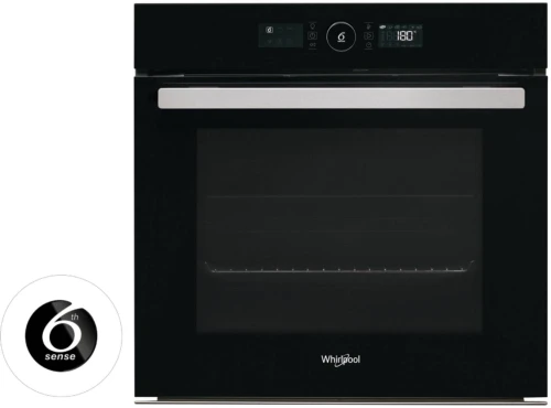 FOUR WHIRLPOOL ENCASTRABLE ÉLECTRIQUE VENTILÉ 6ÈME SENS 73L PYROLYSE AKZ96290NB EUROPÉEN