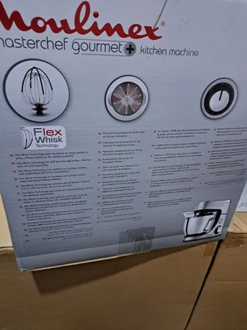 PETRIN MOULINEX MASTERCHEF GOURMET PLUS 4.6L 1100WATT 7 ACCESSOIRE 8 VITESSE FONTE ALUMINIUM 