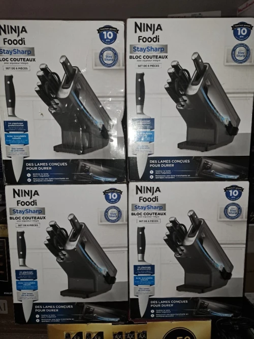 BLOC COUTEAU NINJA FOODI STAYSHARP 6 PIÈCES