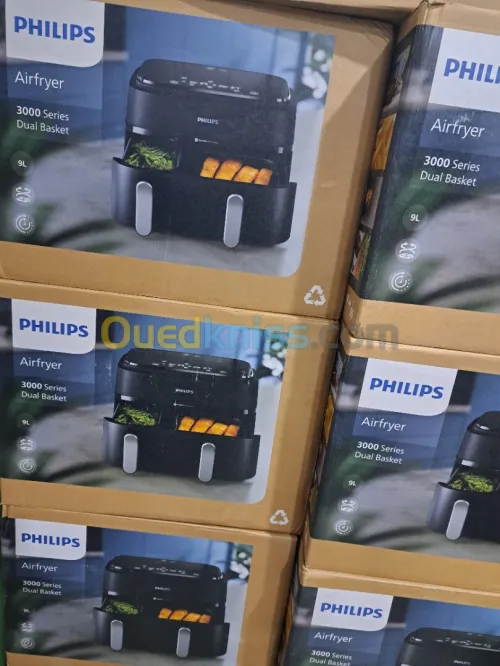 FRITEUSE PHILIPS AIR FRYER 9L DOUBLE BACS SÉRIE 3000 