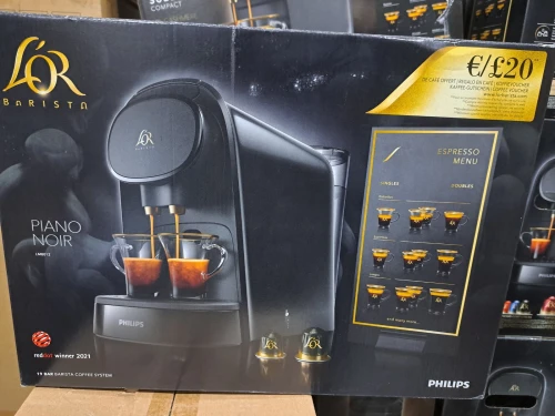 MACHINE À CAFÉ PHILIPS L'OR BARISTA AVEC 9 CAPSULES NOIR