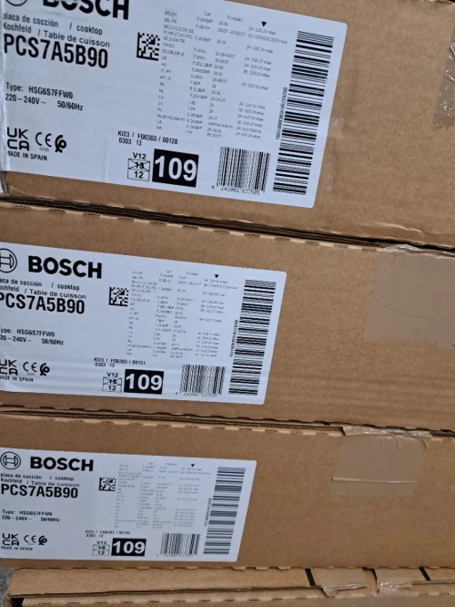 PLAQUE DE CUISSON BOSCH 5 FEUX INOX 75CM SÉRIE 6 FLAME SELECT