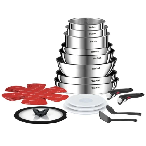 KIT TEFAL INGENIO EMOTION INOX 20 PIÈCES INDUCTION L897SJ04 