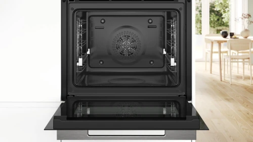 FOUR BOSCH ENCASTRABLE ÉLECTRIQUE VENTILÉ 71L SÉRIE 8 NOIR AIR FRYER HOME CONNECT HYDROLYSE 14 PROGRAMME HBG724AB1 EUROPÉEN