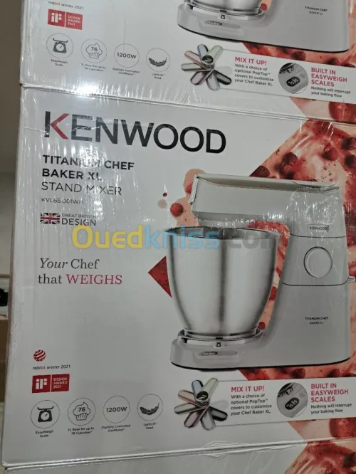 PETRIN KENWOOD TITANIUM CHEF BAKER XL 1200W 7L KVL65.001WH 