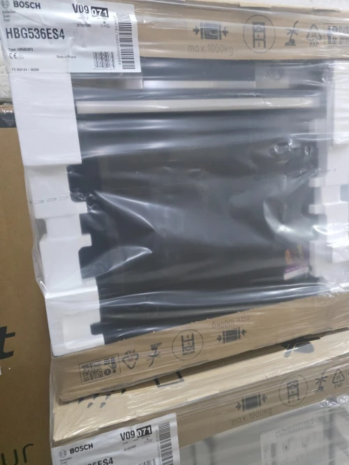 FOUR BOSCH ENCASTRABLE ÉLECTRIQUE VENTILÉ 71L INOX SÉRIE 6 HYDROLYSE AIR FRYER HBG536ES4 EUROPÉEN